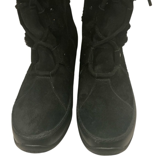 The north face Abby III black leather winter snow boots waterproof size 11 - Picture 7 of 10